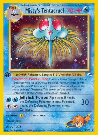 Misty's Tentacruel (10/132) 1st Edition Holofoil [Vintage: Gym Heroes] Pokemon Single Pokémon