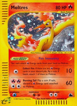 Moltres (H20) (/144) Holofoil [Vintage: Skyridge] Pokemon Single Pokémon