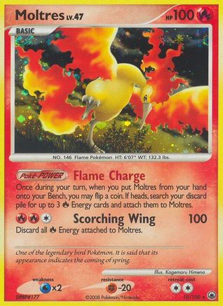 Moltres (/100) Holofoil [DP: Majestic Dawn] Pokemon Single Pokémon