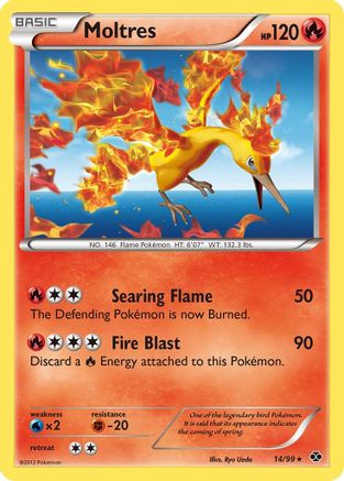Moltres (14/99) Reverse Holofoil [BW: Next Destinies] Pokemon Single Pokémon