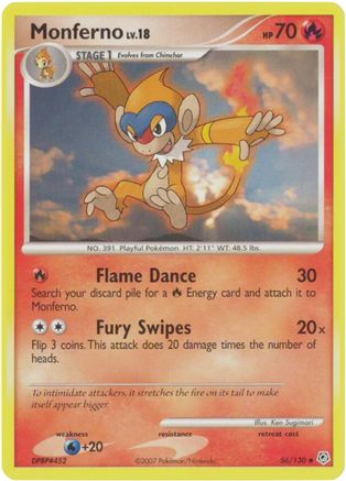 Monferno (56/130) [DP: Base Set] Pokemon Single Pokémon