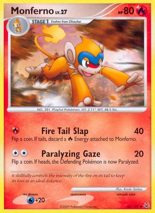 Monferno (/127) [Platinum: Base set] Pokemon Single Pokémon