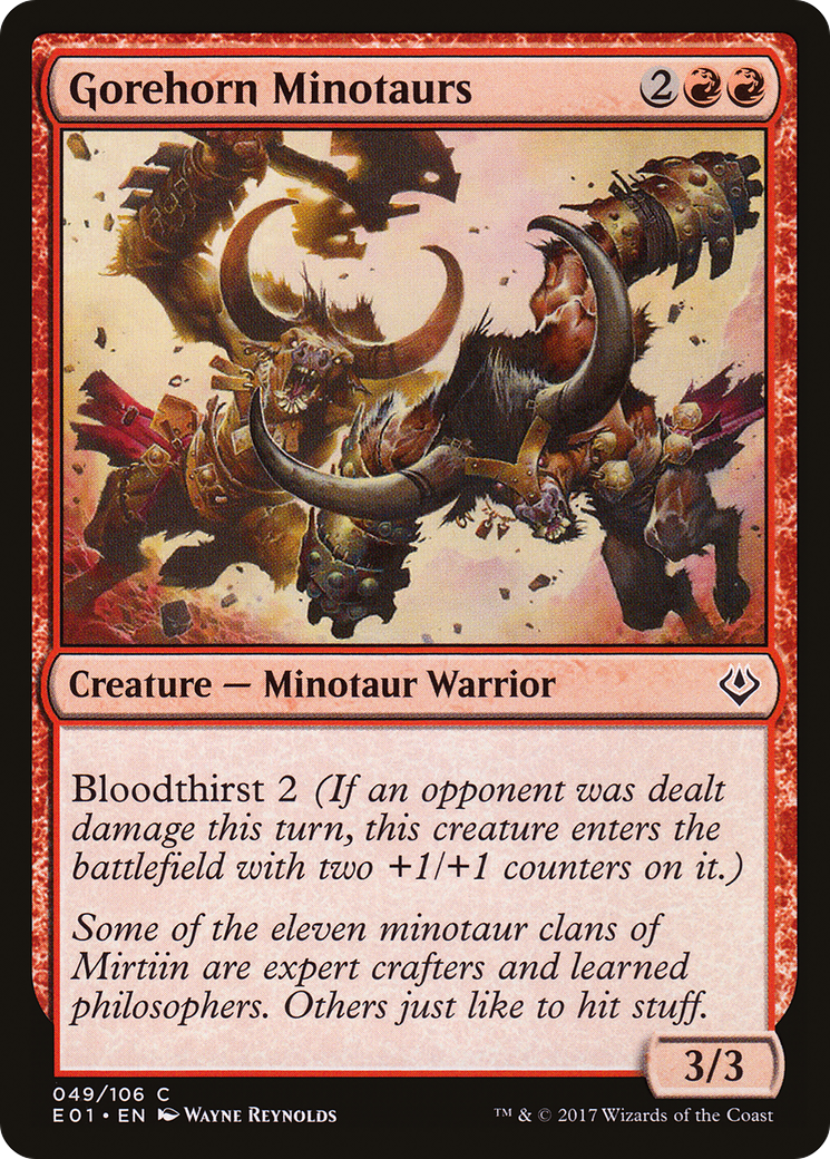 Gorehorn Minotaurs (AC2-049) [Misc] Archenemy: Nicol Bolas MTG Single Wizards of the Coast
