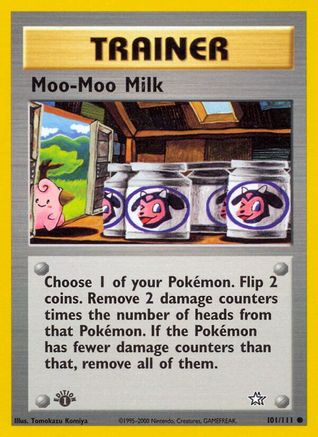 Moo-Moo Milk (101/111) 1st Edition [Vintage: Neo Genesis] Pokemon Single Pokémon