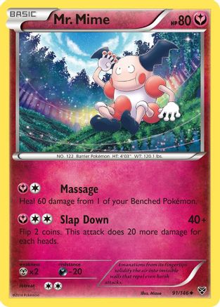 Mr. Mime (91/146) Reverse Holofoil [XY: Base Set] Pokemon Single Pokémon
