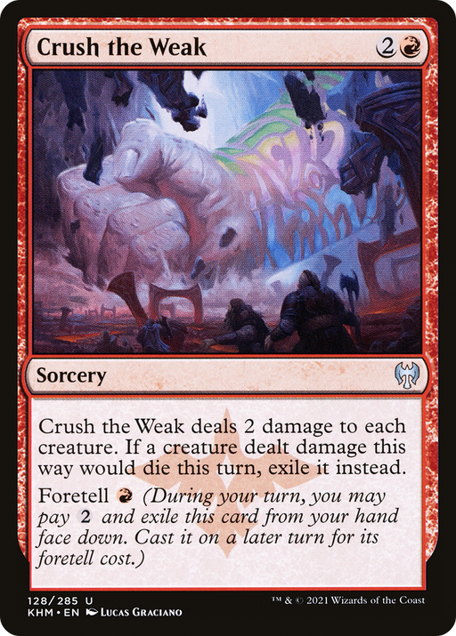 Crush the Weak (KHM-128) [Kaldheim] Foil MTG Single Wizards of the Coast