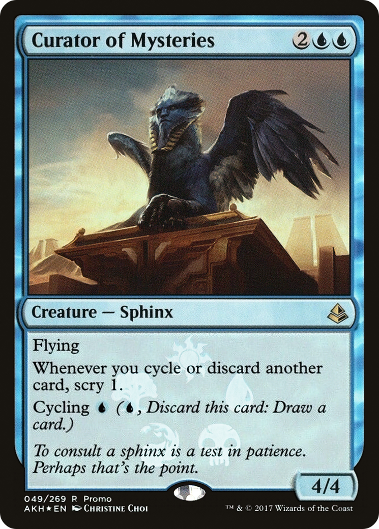 Curator of Mysteries (MEDIA-049) [Amonkhet Promos] Foil MTG Single Wizards of the Coast