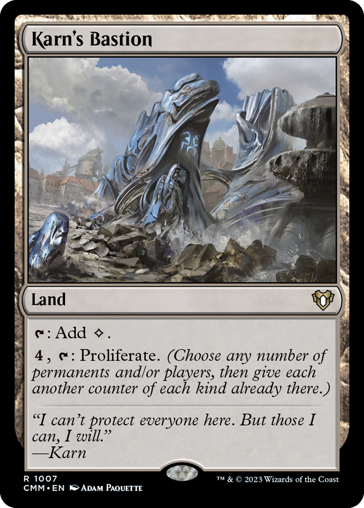 Karn's Bastion (CMM-1007) [Commander Masters] MTG Single Wizards of the Coast