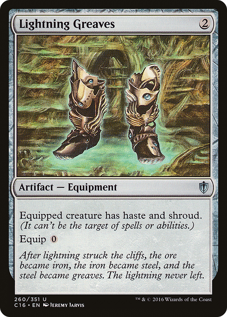 Lightning Greaves (C16-260) [Commander 2016] MTG Single Wizards of the Coast