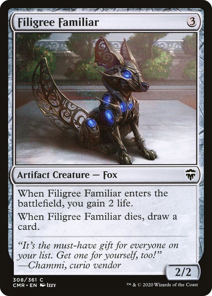 Filigree Familiar (CMR-308) [Commander Legends] MTG Single Wizards of the Coast