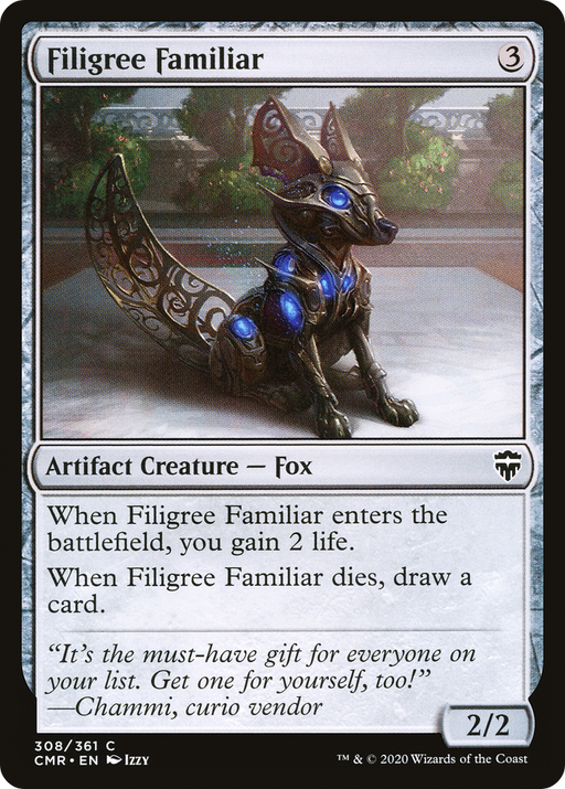 Filigree Familiar (CMR-308) [Commander Legends] Foil MTG Single Wizards of the Coast