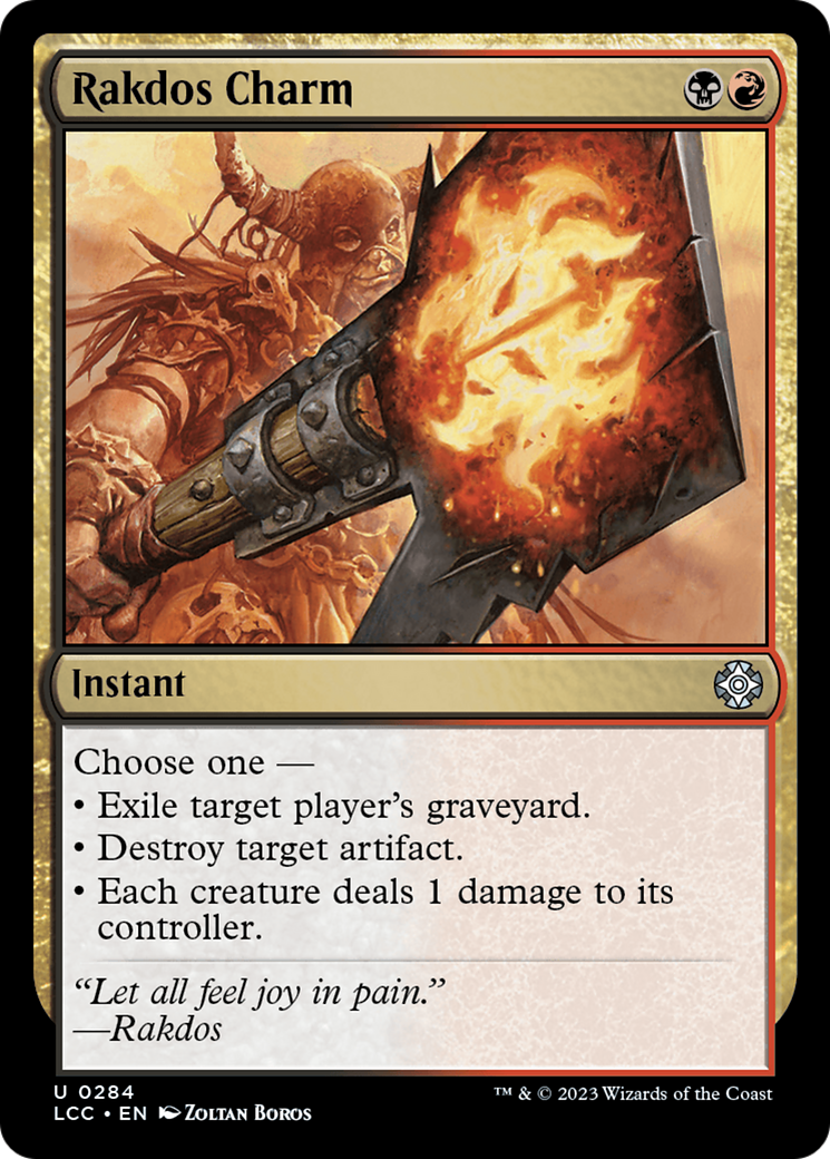 Rakdos Charm (LCC-284) [The Lost Caverns of Ixalan Commander] MTG Single Wizards of the Coast
