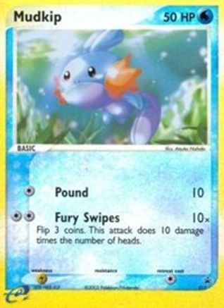 Mudkip - 010 (e-League) (/40) Reverse Holofoil [Promos: Nintendo Promos] Pokemon Single Pokémon