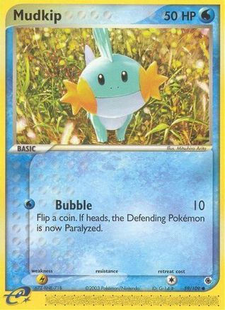 Mudkip - 59/109 (59/109) [EX: Ruby & Sapphire] Pokemon Single Pokémon