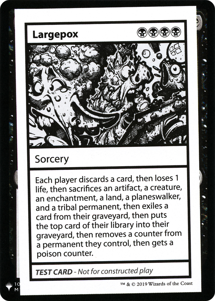 Largepox (CMB1-044) [Mystery Booster] Playtest Cards 2019 MTG Single Wizards of the Coast