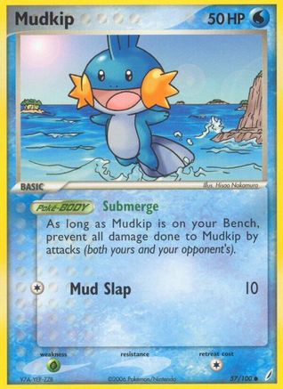 Mudkip - 057/100 (57/100) [EX: Crystal Guardians] Pokemon Single Pokémon