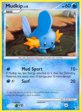 Mudkip (116/147) Reverse Holofoil [Platinum: Supreme Victors] Pokemon Single Pokémon