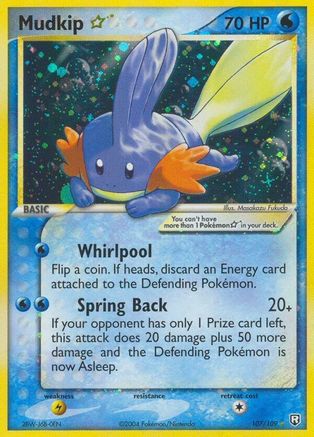 Mudkip Star (107/109) [EX: Team Rocket Returns] Pokemon Single Pokémon