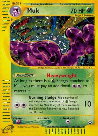 Muk (H17) (/147) Holofoil [Vintage: Aquapolis] Pokemon Single Pokémon