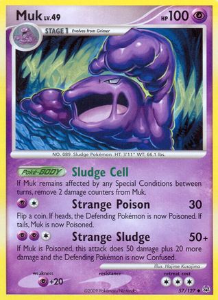 Muk (/127) Reverse Holofoil [Platinum: Base set] Pokemon Single Pokémon