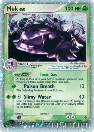 Muk ex (/97) Holofoil [EX: Dragon] Pokemon Single Pokémon