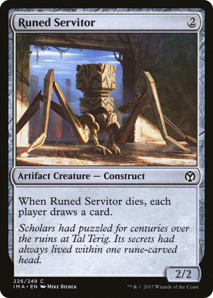 Runed Servitor (IMA-226) [Iconic Masters] MTG Single Wizards of the Coast