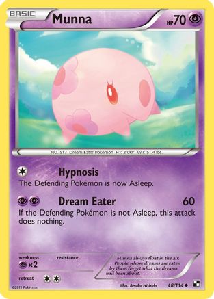 Munna (/114) [BW: Base Set] Pokemon Single Pokémon