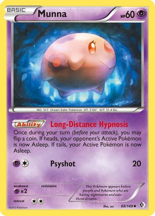 Munna (/149) Reverse Holofoil [BW: Boundaries Crossed] Pokemon Single Pokémon