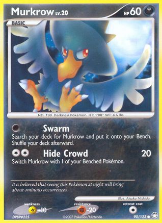 Murkrow (90/123) Reverse Holofoil [Mysterious Treasures] Pokemon Single Pokémon