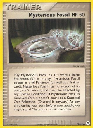 Mysterious Fossil (/92) Reverse Holofoil [EX: Legend Maker] Pokemon Single Pokémon