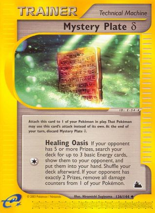 Mystery Plate Delta (/144) [Vintage: Skyridge] Pokemon Single Pokémon
