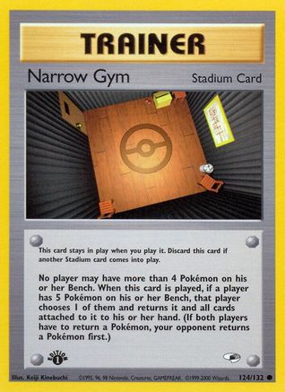 Narrow Gym (124/132) 1st Edition [Vintage: Gym Heroes] Pokemon Single Pokémon