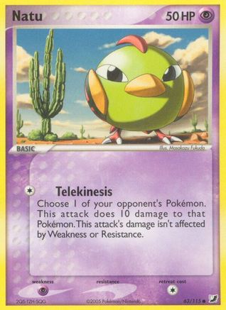 Natu (/115) [EX: Unseen Forces] Pokemon Single Pokémon