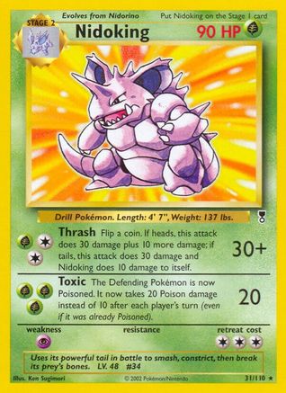 Nidoking (/110) Reverse Holofoil [Vintage: Legendary Collection] Pokemon Single Pokémon
