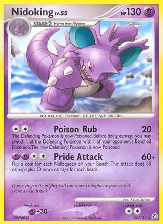 Nidoking (/132) [DP: Secret Wonders] Pokemon Single Pokémon