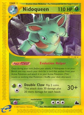 Nidoqueen (22) (/144) Reverse Holofoil [Vintage: Skyridge] Pokemon Single Pokémon