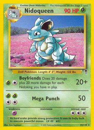 Nidoqueen (/110) Reverse Holofoil [Vintage: Legendary Collection] Pokemon Single Pokémon