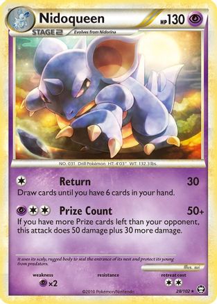 Nidoqueen (/102) Reverse Holofoil [HGSS: Triumphant] Pokemon Single Pokémon