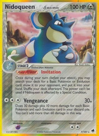 Nidoqueen (Delta Species) (/101) [EX: Dragon Frontiers] Pokemon Single Pokémon