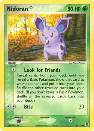 Nidoran F (70/112) Reverse Holofoil [EX: FireRed & LeafGreen] Pokemon Single Pokémon