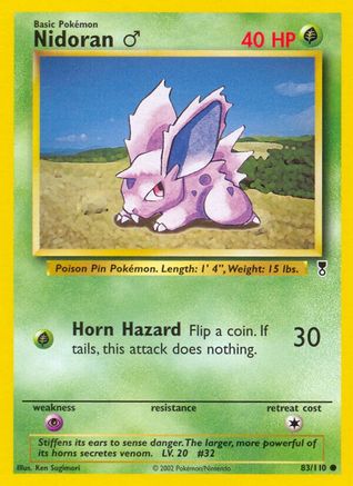 Nidoran M (/110) [Vintage: Legendary Collection] Pokemon Single Pokémon