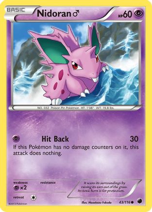 Nidoran M (/116) [BW: Plasma Freeze] Pokemon Single Pokémon