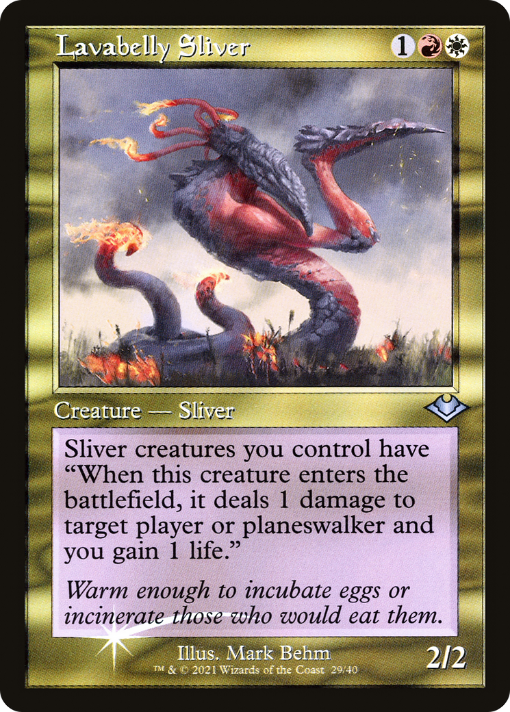 Lavabelly Sliver (MH1-029) [Modern Horizons 1 Timeshifts] Foil MTG Single Wizards of the Coast
