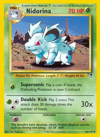 Nidorina (/110) Reverse Holofoil [Vintage: Legendary Collection] Pokemon Single Pokémon