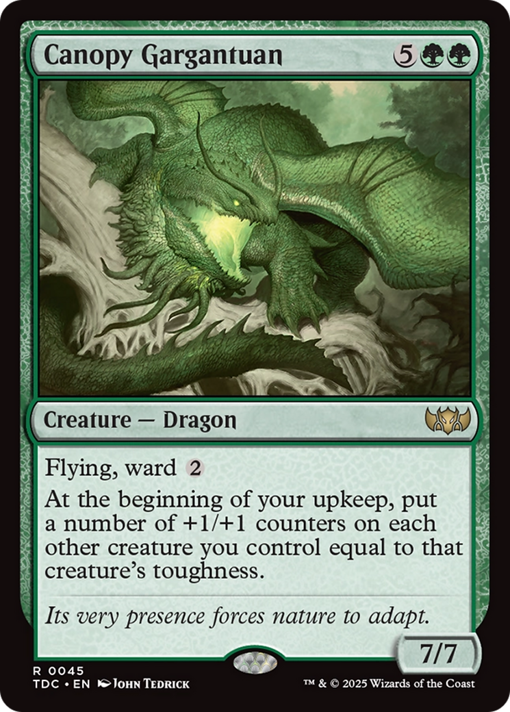 Canopy Gargantuan (TDC-045) [Commander: Tarkir: Dragonstorm] MTG Single Wizards of the Coast