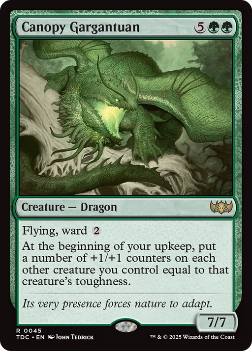 Canopy Gargantuan (TDC-045) [Commander: Tarkir: Dragonstorm] MTG Single Wizards of the Coast