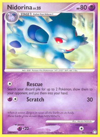 Nidorina (56/123) [DP: Mysterious Treasures] Pokemon Single Pokémon