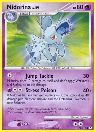 Nidorina (/111) Reverse Holofoil [Platinum: Rising Rivals] Pokemon Single Pokémon