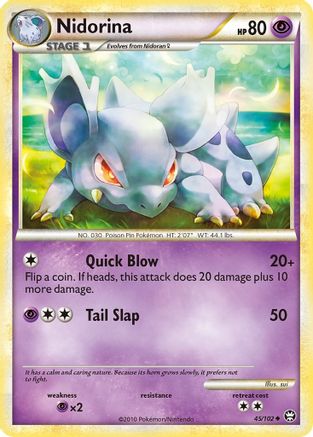 Nidorina (/102) [HGSS: Triumphant] Pokemon Single Pokémon