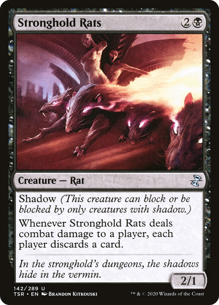 Stronghold Rats (TSR-142) [Time Spiral Remastered] Foil MTG Single Wizards of the Coast